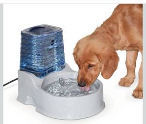 lot 2718 image: K&H Pet Products CleanFlow Filtered Water Bowl for Dogs Granite Medium 1.4 Gallon Bowl  1 Gallon Reservoir