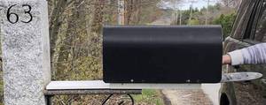 lot 2741 image: New Invention invention that fits most standard mailboxes. Slide Me Out mailbox bracket allows you to slide your mailbox to your car window or snowbank. Reduce stretching and snow shoveling