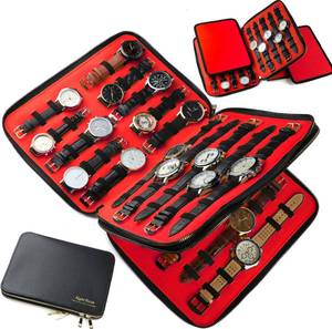 lot 2758 image: 40 Slots Big Case Bag Watch Band Storage Strap Organizer Double Layer, Watch and Straps Collection for Apple Watch Band Organizer Jewelry Box Garmin Fitbit Samsung Galaxy Smart Watch Holder Men Ladies