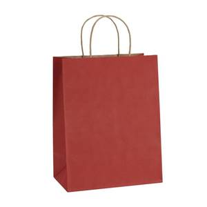lot 2778 image: BagDream Gift Bags 8x4.25x10.5 Inches 25Pcs Red Kraft Paper Gift Bags with Handles Bulk, for Retail, Merchandise, Shopping, Recycled Paper Sacks