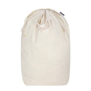 lot 2788 image: CALACH Canvas Laundry Bags with Handles & Square Base 13.8Lx13.8Wx27.6H, Large Heavy Duty Laundry Hamper Bag, College Dorm Washable Drawstring Canvas Dirty Clothes Sack (Beige,1 Pack)
