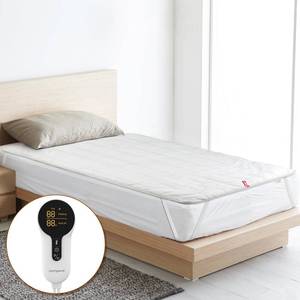 lot 2799 image: Comfytemp Heated Mattress Pad Twin Size, Foot Temp Diff Design & Preheat Function & Smart Downshift, Water-Resistant Bed Heater - 12 Heat & Timers Settings, Non-Slip Mattress Pads