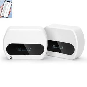 lot 2814 image: Smart Retail People Counter, Wireless Type-C Charging Door Counter, Infrared Customer Counter Capable of Exporting Data, Suitable for Flow Statistics in Shopping Malls, Retail Stores, Libraries White