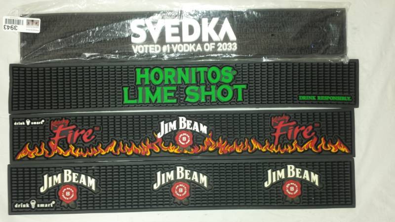 lot 3943 image: Lot of Bar Mats 20.5x3.5