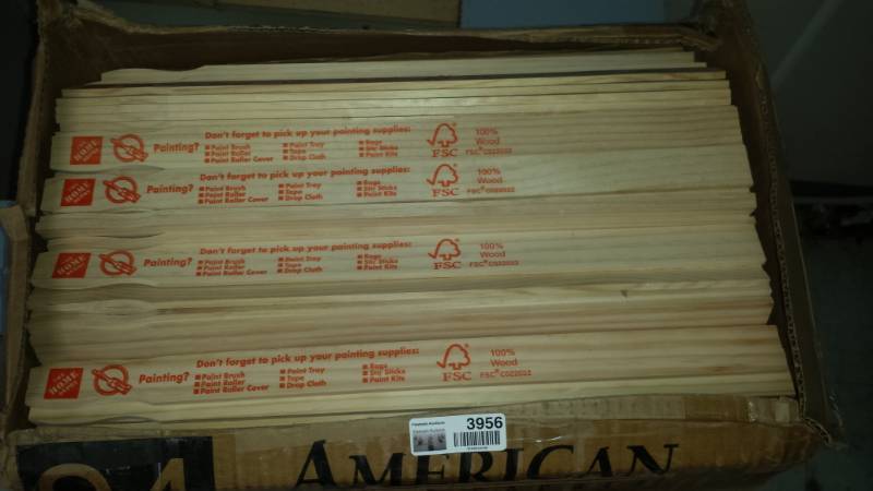 lot 3956 image: Huge Lot of Paint Stirrers