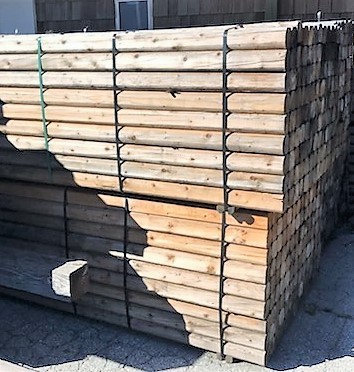 lot 20001 image: (117)Landscaping Timbers 4 x 4 x 8 Bundle Forklift Avail Offsite Alt Pickup