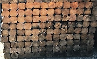 lot 20004 image: (117)Landscaping Timbers 4 x 4 x 8 Bundle Forklift Avail Offsite Alt Pickup