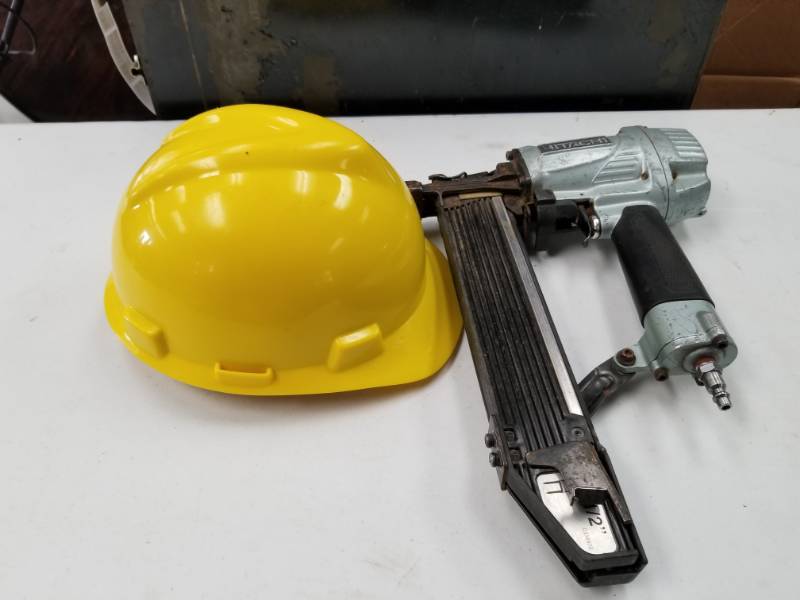 lot 10284 image: Hard Hat and Nailer