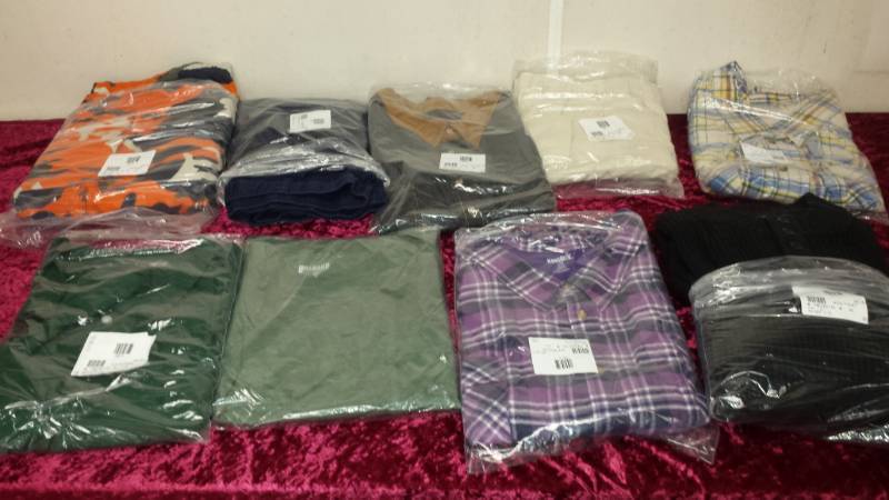 lot 10300 image: New Gigantic Mens ShirtPants Lot