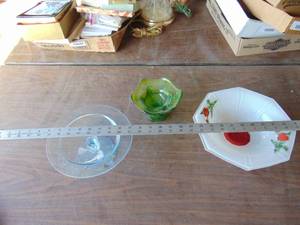 lot 3282 image: Footed Candy Dishes - Cake Stands