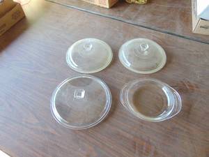 lot 3285 image: Anchor Hocking and Corning Ware Lids