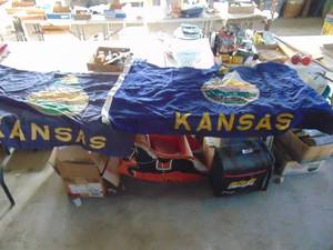 lot 3305 image: 2 Kansas 3 x 5 Flags