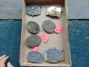 lot 3328 image: Assortment of Belt Buckles