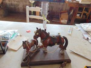 lot 3373 image: Draft Horse Lamp