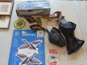 lot 3383 image: Selection of Outdoors Items - Decals - Fish N Fold
