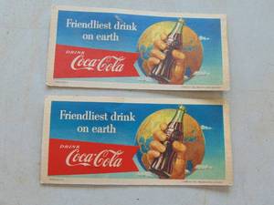 lot 3387 image: Coca-Cola Ink Blotter