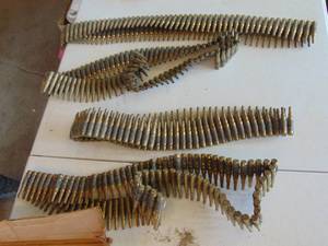 lot 3395 image: 4 Belts of Ammunition Blanks