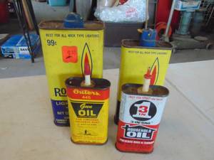 lot 3396 image: VintageOil Tins