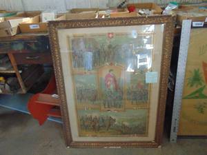 lot 3421 image: GermanDutch Aremy Print - Wall Art
