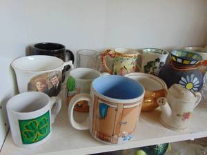 lot 3457 image: Contents of Shelves - Coffee Cups and More
