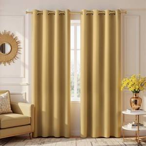 lot 191690 image: KOUFALL Gold Luxury Blackout Curtains for Living Room,Elegant Livingroom Curtain 84 Inches Long Cortinas Doradas para Sala Elegantes Modernas 2025