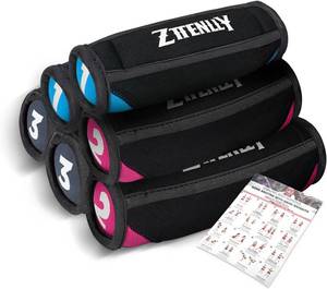 lot 291581 image: Hand Weights Sets for Walking - Comfort Fit - 1lb, 2lbs, and 3lbs Soft Walking Weights sets for Women & Men in Physical Therapy, Jogging, Running, and Aerobics