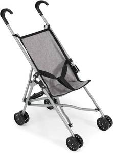 lot 291603 image: Funny Dolls Pram, Mini Buggy, Melange Grey