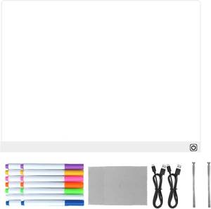 lot 291620 image: LED Note Board, 7 Colors Dry Erase, Touch Control Painting Toy, for Material, LED Light Board with Bright Display, Kids Night Light Accessory, for Home School Holiday Art Painting Crafts