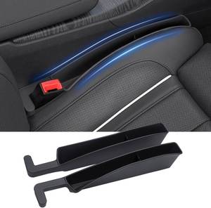lot 391620 image: Car Seat Gap Filler, Seat Gap Organizer with Phone Holder, Car Seat Accessories, Car Organizer Fit Car SUV Truck-2PCS Black