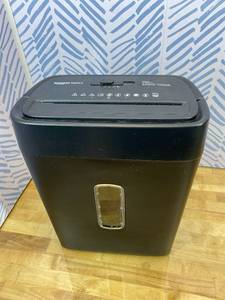 lot 391645 image: Amazon Basics Cross Cut Paper and Credit Card Shredder, 12 Sheet (New Model), Black