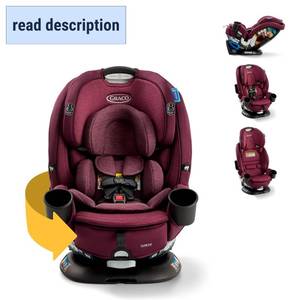 lot 491872 image: Retails for $400 Graco Turn2Me 3-in-1 Rotating Convertible Car Seat, London, Rear-Facing Rotation Only, Forward-Facing Mode, Highback Booster Up to 100 lbs, Adjustable Headrest & Harness, Steel Reinforced Frame