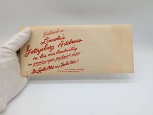 lot 4025 image: Abraham Lincoln Gettysburg Address Historical Document Reproduction