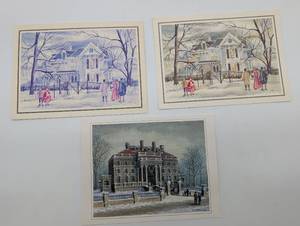 lot 4027 image: Kansas City Historical Landmarks Holiday Cards Collection, set of 3