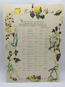 lot 4030 image: 1956 Wine Pairing and Cooking Guide Chart