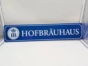lot 4035 image: Hofbrauhaus Metal Beer Sign