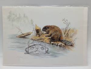 lot 4049 image: The Beaver - Sue Coleman Northwest Coast Art Print