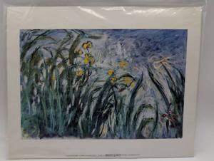 lot 4068 image: Monet Yellow Flower Field Print