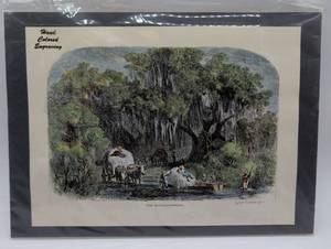 lot 4071 image: The Moss-Gatherers Hand Colored Engraving