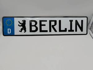 lot 4081 image: Berlin Bear German License Plate