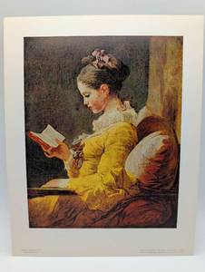 lot 4083 image: Fragonards Young Girl Reading Print