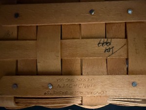 Three Longaberger Baskets with Liners and Protector