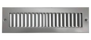 lot 26028 image: HVAC Premium 2 x 10 Duct Opening Toe Kick Vent Grille - HVAC Register Cover Outer Dimensions 3.5 X 11.5 - Grey - Retail $9