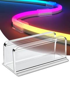 lot 26034 image: Neon Rope Light Clips Mounting - 30Pcs Clear Waterproof LED Strip Clip Brackets - Adhesive Wall Mount Holder for Govee and Other Neon LED Lights Strips (Not Support H61A2 & H61A0) (clip bracket only) - Retail $17