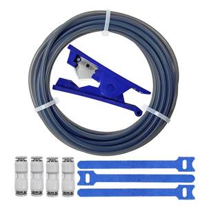 lot 26062 image: Tube Kit, 2.5mm ID�4mm OD, 5M16.4ft, Compatible with Bambu Lab AMS X1P1PA1, CREALITY K2 PlusHi, FLASHFORGE 5M, Prusa MMU3 (Gray PTFE Tube Kit) - Retail $10