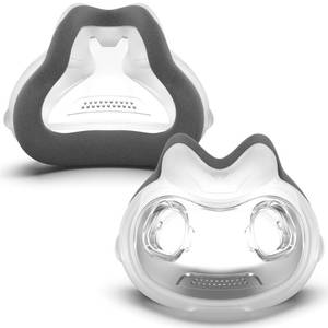 lot 26085 image: 2 Pack Memory Foam Mask Cushions for AirFit F30i Flexible Seal CPAP Supplies Soft Lightweight Fit for Irritation-Free Gentle Contact - Medium replacement cushion - Retail $40
