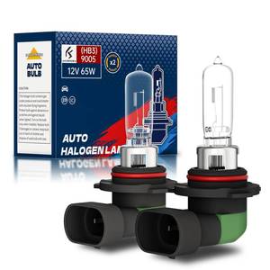 lot 26155 image: 9005 HB3 Halogen Headlight Bulb, 12V 55W Standard Halogen Light Bulb, 3800K, 4000 Lumens, High Brightness Headlight Bulb, Head Light Bulbs for Car, Headlight Bulbs High and Low Beam, Pack of 2 - Retail $9