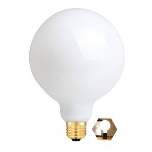 lot 26168 image: 15W Dimmable Large LED Globe Bulb 100W Equivalent 1000 Lumens, 3000K Soft White E26 Medium Base, Vintage Edison G125 Large Globe Edison Style LED Filament Light Bulb, Deep Dimming Version - Retail $24