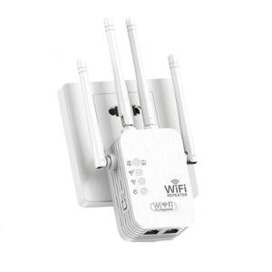 lot 26169 image: WiFi Extender, WiFi Extenders Signal Booster for Home Up to 8500 sq.ft and 45 Devices, WiFi Range Extender, Wireless Repeater, Long Range Amplifier with Ethernet Port, 1-Tap Setup, Alexa Compatible - Retail $20
