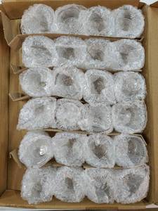 lot 26231 image: 24 Pcs Tea Light Holders, Large Gold Glass Candle Holder Votive Assorted Tealight Holders Bulk for Table Centerpieces Wedding Party Holiday Home Table Decor - Retail $16