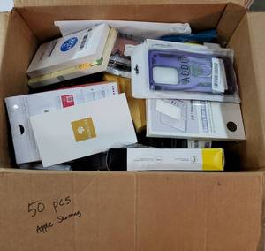 lot 26410 image: Bulk Phone and Tablet Cases for Samsung and Apple. 50 Count. - Retail $250